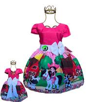Vestido Fazendeira Luxo Temático Infantil Festa - linda - Sundian Store