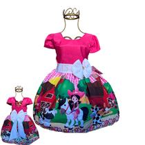 Vestido Fazendinha Luxo Temático Infantil Festa - IS STORE