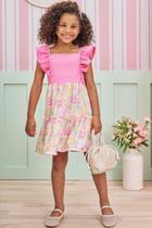 Vestido fem. infanti em malha capri