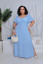 vestido femenino plus g1 manga curta