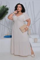 vestido femenino plus g1 manga curta