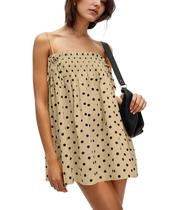 Vestido feminino AIHUKOCY, de bolinhas, sem mangas, sem encosto, mini