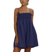 Vestido feminino AIHUKOCY sem mangas, decote quadrado, sem encosto, mini