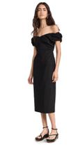 Vestido feminino ALC Nora vermelho escuro Poinciana tamanho 6