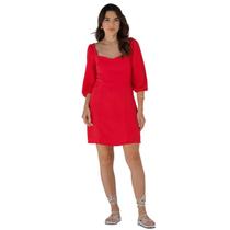Vestido Feminino Alfaiataria Duna Manga Princesa