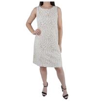 Vestido Feminino Aramodu Renda Bege Cru - 22583