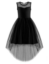 Vestido feminino Arshiner Formal Summer Tule Vestido de verão preto Vestido feminino Arshiner Formal Summer Tule Vestido de verão preto