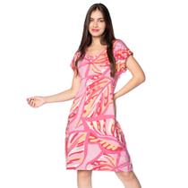 Vestido Feminino Averzzy Curto Estampa Floral Rosa Vestido Feminino Averzzy Curto Estampa Floral Rosa