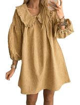 Vestido feminino Babydoll xadrez Ynhonra 2025 Mini Loose Y2k