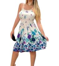 Vestido Feminino Bojo Floral Verão Viscolycra