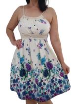 Vestido Feminino Bojo Floral Verão Viscolycra - B.M