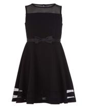 Vestido Feminino Calvin Klein Preto - Sem Mangas, Fit Flare, Tamanho 7