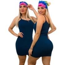 Vestido Feminino Canelado Moda Vestidinho Verão