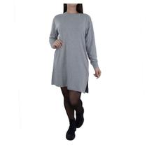 Vestido Feminino Cardium ML Moletinho Cinza - 4619 Vestido Feminino Cardium ML Moletinho Cinza - 4619
