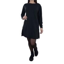 Vestido Feminino Cardium ML Moletinho Preto - 4619 Vestido Feminino Cardium ML Moletinho Preto - 4619
