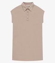 Vestido Feminino Chemise Amplo Liso Endless Marrom