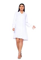 Vestido Feminino Chemise Manga Longa Com Recorte Camisão Estilo Amamentação Vestido Feminino Chemise Manga Longa Com Recorte Camisão Estilo Amamentação