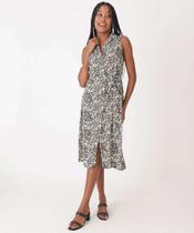 Vestido Feminino Chemise Midi Animal Print Marisa-72928
