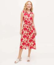 Vestido Feminino Chemise Midi Flores Marisa-55014