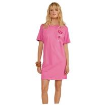 Vestido Feminino Colcci Manga Curta T-Shirt Dress Com Logo Vestido Feminino Colcci Manga Curta T-Shirt Dress Com Logo