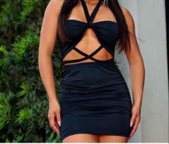 Vestido feminino cor preto tamanho p