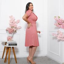 Vestido Feminino Culto Lindo Cinto Moda Evangélica Godê Novidade Oferta