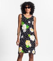 Vestido Feminino Curto De Viscose Select Preto