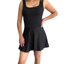 Vestido Feminino Curto Godê Alças Modinha Bailarina Vestido Feminino Curto Godê Alças Modinha Bailarina