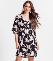 Vestido Feminino Curto Malha Viscose Plus