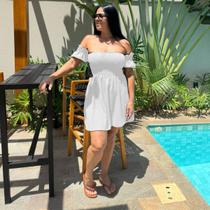 Vestido Feminino Curto Ombro A Ombro Feminino Verão Lançamento 2025