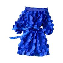 Vestido Feminino Elegante Curto Com Estampa Floral, Ombro a Ombro, Estilo Bandagem, Casual Para