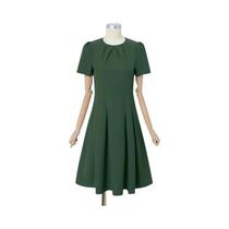 Vestido Feminino Elegante De Verão Com Manga Curta E Pregas ZANZEA OL Work Party Casual Sundress Vestido Feminino Elegante De Verão Com Manga Curta E Pregas ZANZEA OL Work Party Casual Sundress