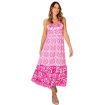 Vestido feminino estampado azulejo portugues com amarração nas costas elegante