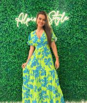 Vestido feminino estampado cor verde TAM M Vestido feminino estampado cor verde TAM M