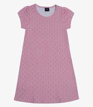 Vestido Feminino Estampado Infantil Rovitex Kids Rosa