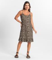 Vestido Feminino Estampado Select Bege