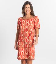 Vestido Feminino Estampado Select Laranja