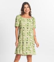 Vestido Feminino Estampado Select Verde
