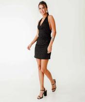 Vestido Feminino Frente Única Lurex Marisa Preto-75038