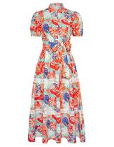 Vestido feminino GRACE KARIN Floral Flowy A-Line com bolso