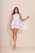 Vestido feminino Helena curto branco Vestido feminino Helena curto branco