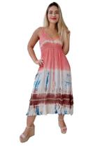 Vestido Feminino Indiano Alça Longo Plus Size-cod.5032a