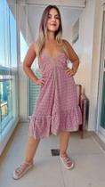 Vestido Feminino Indiano Alça Seda Premium Cod 1104