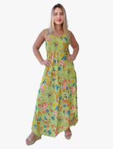 Vestido Feminino Indiano Alça Trapézio Longo Plus Size 5044 Vestido Feminino Indiano Alça Trapézio Longo Plus Size 5044