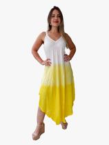 Vestido Feminino Indiano Alça Trapézio Longo Plus Size-6061