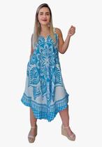 Vestido Feminino Indiano Alça Trapézio Plus Size-cod.1004