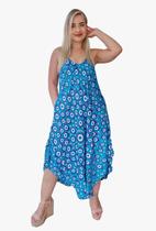 Vestido Feminino Indiano Alça Trapézio Plus Size-cod.1092 Vestido Feminino Indiano Alça Trapézio Plus Size-cod.1092