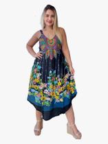 Vestido Feminino Indiano Alça Trapézio Plus Size-cod.1435