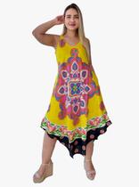 Vestido Feminino Indiano Alça Trapézio Plus Size-cod.4437