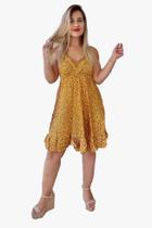 Vestido Feminino Indiano Tipo Trapézio Alça c/ Regulagem Seda Cod 1607